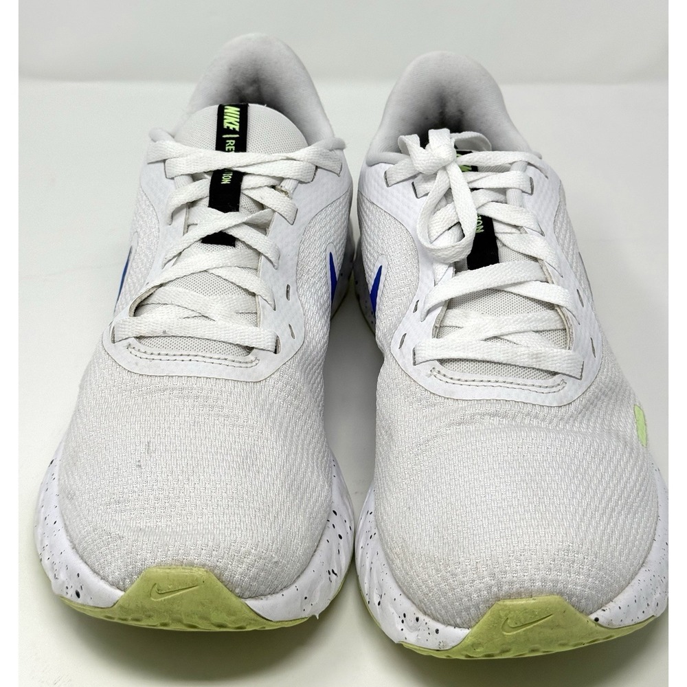 Men's Size 10 - Nike Revolution 5 White Racer Blue Green Black -Read Description - Picture 3 of 14